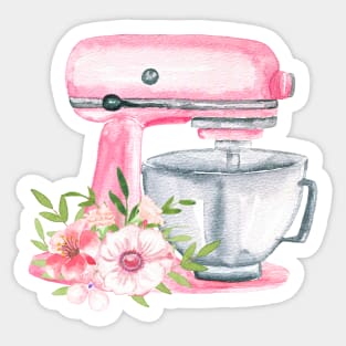 Pink Mixer Kitchen Cooking Tools Sticker